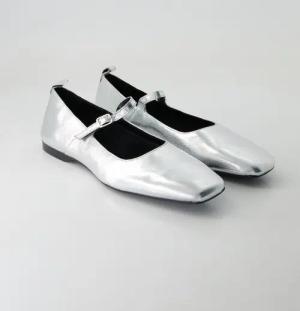 Vagabond Schuhe - Delia Lackleder (Silber, Gr. 38)