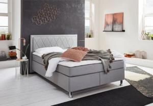 ATLANTIC home collection Boxbett "Helen", Tonnentaschenfederkern-Matratze und Topper, wahlweise mit Bettkasten