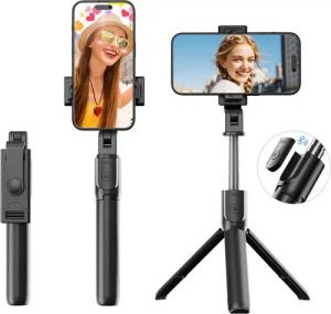 BRAIDOL Bluetooth Selfie-Stick Stativ Erweiterbar Selfie Stange Handy-Halterung, (Smartphone-Halterung,mit Kabelloser Fernbedienung,360° Drehbar)