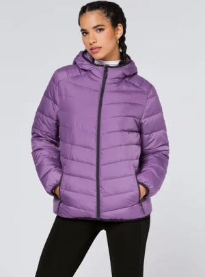 Wattierte Jacke in Chevron-Steppoptik