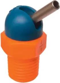 LOC-LINE Hochdruckdüse CD für Kühlmittelschlauch 1/8" 70bar, Durchmesser 1,6x31,8mm blau-orange