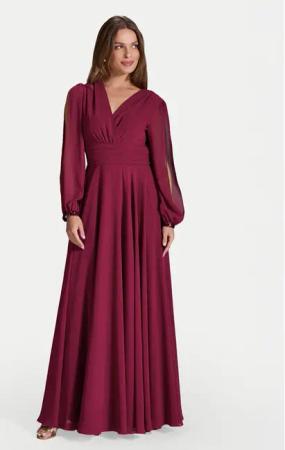 Swing Abendkleid 5AI17100 Dunkelrot Regular Fit