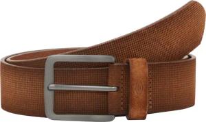 TOM TAILOR Herren TTBART Ledergürtel mit eckiger Dornschließe, braun, Uni, Gr. 100