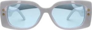 LUXXADA Sonnenbrille (Damen Marken Brille mit Brillenbeutel) Eckiges Gestell mit Gold Sterne verziert