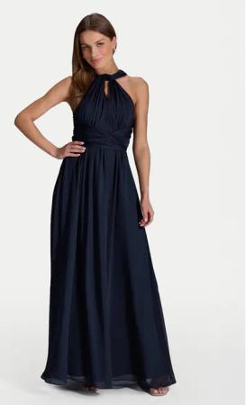 Swing Abendkleid 5AI14200 Dunkelblau Regular Fit