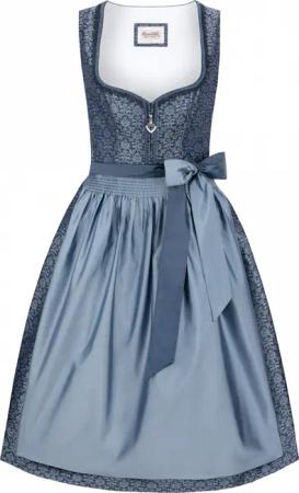 Dirndl Merrit (blau, Gr. 48) von Stockerpoint Heimatgwand für Damen, 60% Polyester 40% Viscose