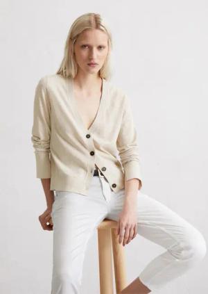 Feinstrick-Cardigan slim