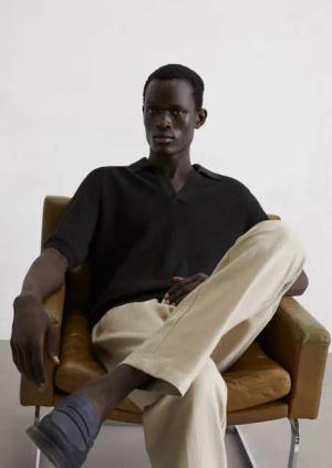 Strick-Poloshirt regular