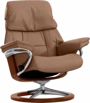 Stressless Relaxsessel "Ruby", mit Signature Base, Größe S, Gestell Eiche, Wenge, Braun & Schwarz