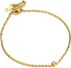 Kim Johanson Fußkette Love (1-tlg), mit Zirkonia