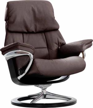 Stressless Relaxsessel "Ruby", mit Signature Base, Größe S, Gestell Eiche, Wenge, Braun & Schwarz