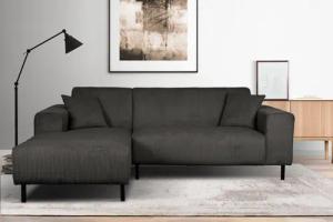 Home affaire Ecksofa "ARROS L-Form mit Wellenunterfederung, Maße B/T/H: 235/163/81 cm", incl. Zierkissen, mit Recamiere rechts/links bestellbar, auch in Cord