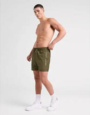Tommy Hilfiger Side Logo Badeshorts - Herren, Khaki