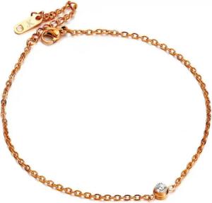 Kim Johanson Fußkette Love (1-tlg), mit Zirkonia