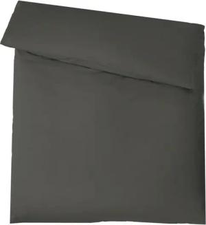 aqua-textil Bettwäsche Luxury Deckenbezug Bettdecke Mako Satin 135x200cm anthrazit, Baumwolle, 1 teilig