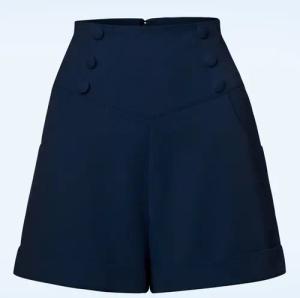 Niedlich wie ein Knopf Shorts in Marineblau