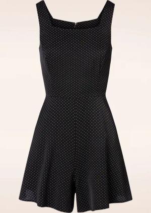 Spotty Playsuit in Schwarz und Weiß