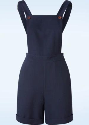 June Playsuit in Marineblau