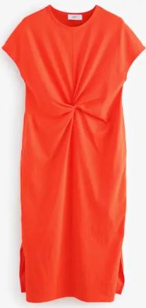 Next Sommerkleid Kurzärmliges T-Shirtkleid Sommerkleid mit Drehung (1-tlg)