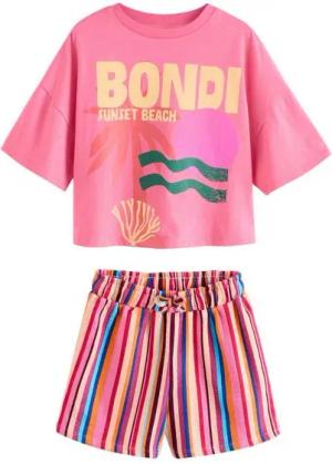 Next T-Shirt & Shorts T-Shirt und Shorts aus 100 % Baumwolle (2-tlg)