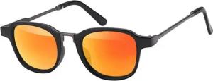 BEZLIT Eyewear Retrosonnenbrille Zeitlos Moderne Sonnenbrille mit Metallrahmen (1-St) mit schwarzen Linsen