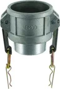 Kamlok Mutterteil Typ B DN15, AG 1/2", Alu