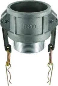 Kamlok Mutterteil Typ B DN50, AG 2", Alu