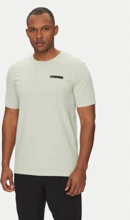 Under Armour T-Shirt Strip Logo 1390203 Écru Relaxed Fit