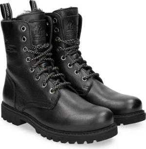 Panama Jack Schnürboots "Frisia", Schnürboots, Stiefelette, Blockabsatz, mit Warmfutter