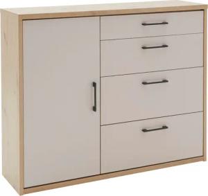 priess Hochkommode "Warburg hochwertige Kommode aus Deutschland", fertig aufgebaut geliefert mit Dämpfern und Metallgriffen
