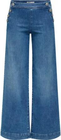 ONLY High-waist-Jeans ONLMADISON HW BUTTON WIDE DNM GEN769NOOS