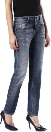 Diesel Straight-Jeans Diesel Belthy 0853S Damen Jeans Hose Slim Straight
