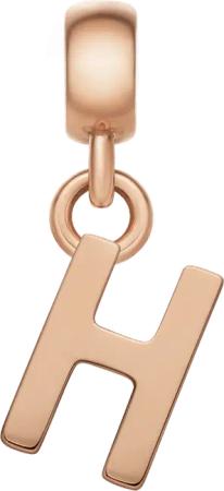 Daniel Wellington DW Charm Letter H Rose Gold