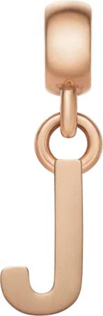 Daniel Wellington DW Charm Letter J Rose Gold