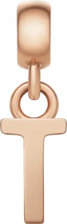 Daniel Wellington DW Charm Letter T Rose Gold