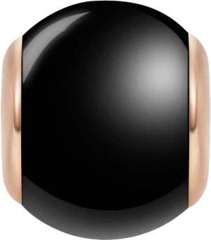 Daniel Wellington DW Charm Orb Black 6x5mm Rose Gold