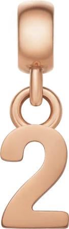 Daniel Wellington DW Charm Number 2 Rose Gold