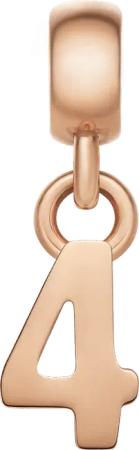 Daniel Wellington DW Charm Number 4 Rose Gold