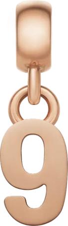 Daniel Wellington DW Charm Number 9 Rose Gold