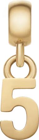 Daniel Wellington DW Charm Number 5 Gold