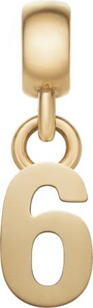 Daniel Wellington DW Charm Number 6 Gold