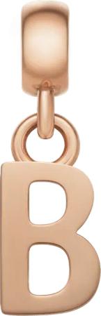 Daniel Wellington DW Charm Letter B Rose Gold