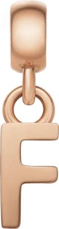 Daniel Wellington DW Charm Letter F Rose Gold