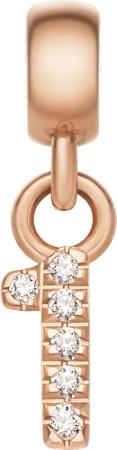 Daniel Wellington DW Charm Number 1 Rose Gold
