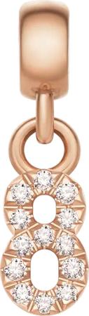 Daniel Wellington DW Charm Number 8 Rose Gold