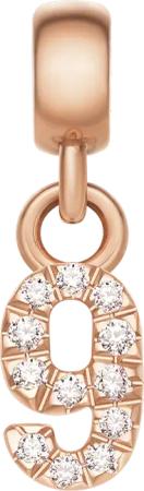 Daniel Wellington DW Charm Number 9 Rose Gold