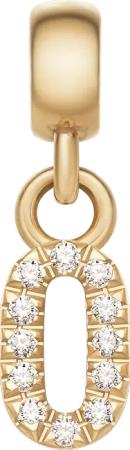 Daniel Wellington DW Charm Number 0 Gold