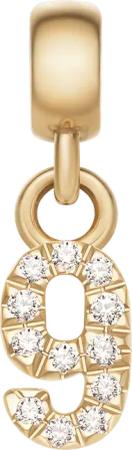 Daniel Wellington DW Charm Number 9 Gold