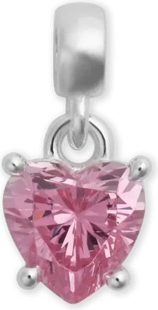 Daniel Wellington DW Charm Heart Crystal 12x6mm Silver/Pink