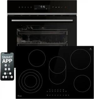 KKT KOLBE Backofen-Set Backofen und Kochfeld SET8317HCKK77RL, mit 2-fach-Teleskopauszug, Herdset / WiFi Smart App / Kochmulde / Einbaubackofen